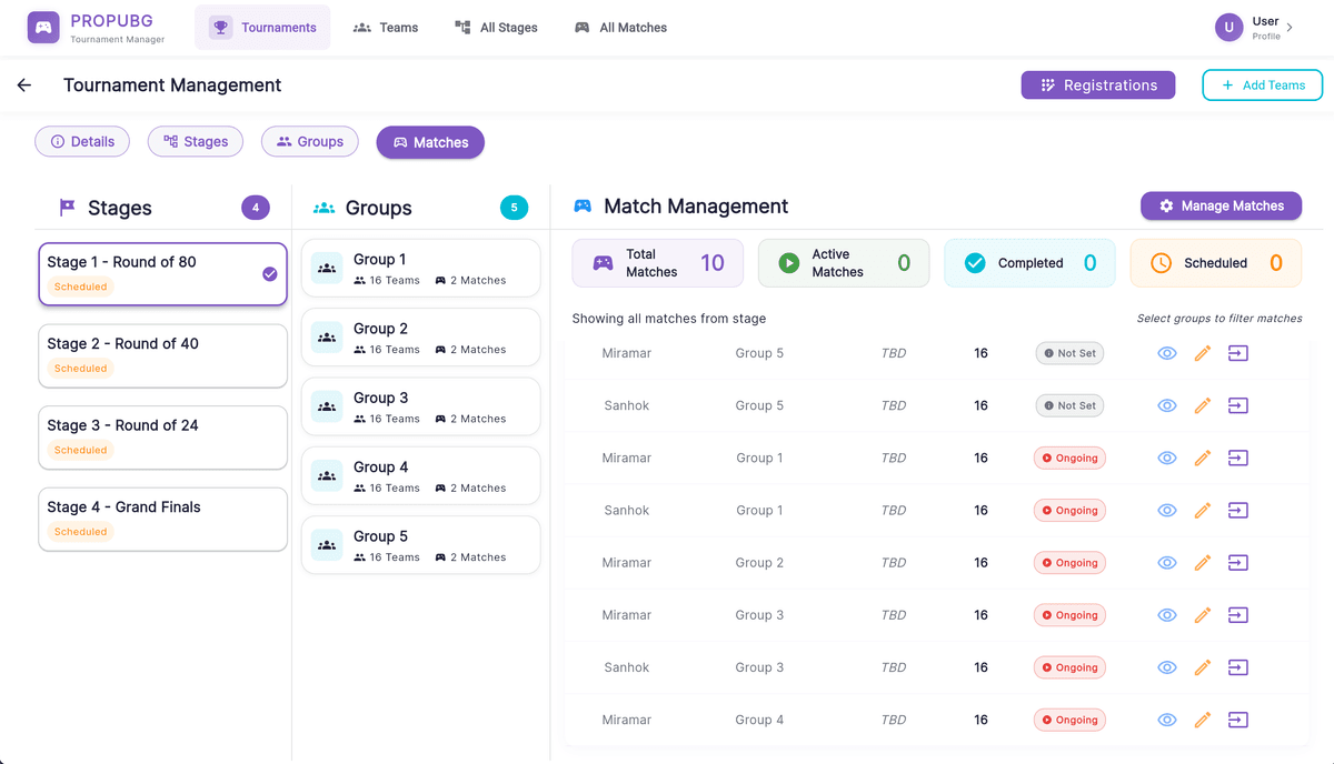 Create Tournaments in 60 Seconds